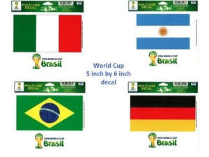 Neu mit Etikett brandneu FIFA Brasilien-Weltmeisterschaft 2014 5 x 6 Zoll Aufkleber - Bild 1 von 5