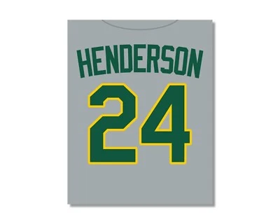 RICKEY HENDERSON #24 Photo Picture OAKLAND As ATHLETICS - 8x10 11x14 16x20 (W) - Image 1 of 4