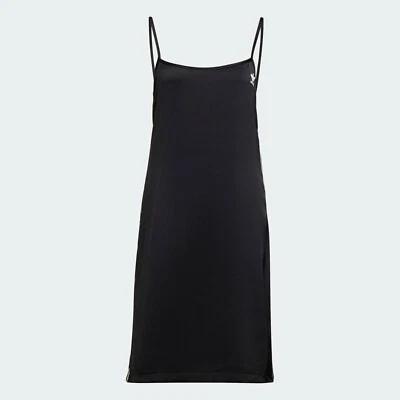 Adidas Originals Women's Adicolor Classics Satin Dress Black H33694 f - Image 1 of 4