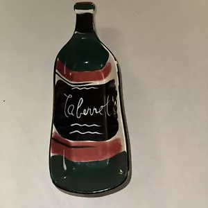 Plato para servir vino Cabernet arte arcilla bandeja para bocadillos cuchara resto. ¡Muy bonito! - Imagen 1 de 2