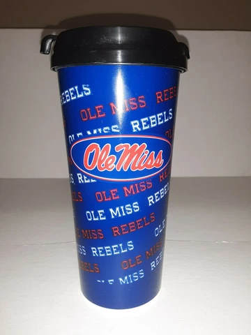 Ole Miss 16oz Tumbler with Spill Proof Twist Lid ( Set of Two ) Cover