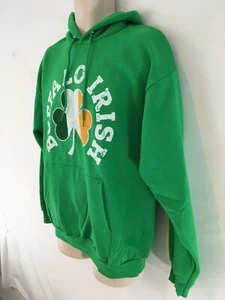 Clique Adult L Green Buffalo Irish Pouch Hoodie Hooded Sweatshirt - Picture 1 of 12