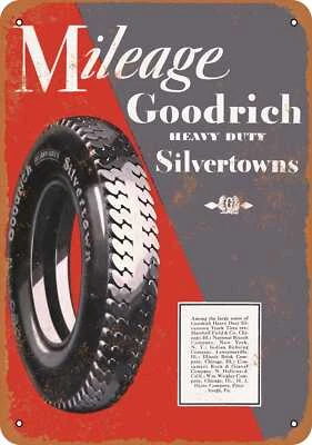 METAL SIGN - 1929 Goodrich Silvertown Tires - Vintage Look Reproduction - Image 1 of 2