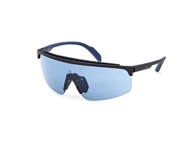 Gafas de sol deportivas Adidas SP0044 02V mate negro azul hombre Foto 1 de 4