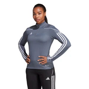 Adidas Women's Tiro 23 League Training Top Onix Grey/White IC7877 - Picture 1 of 6