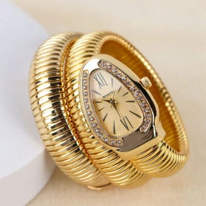 New Women Snake Bracelet Watch Serpentine Bling Diamond Quartz Watches*- - Picture 1 of 22