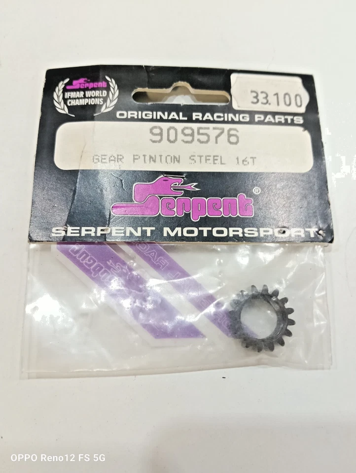 Serpent RC Centax Gear Pinion 16T vintage spare parts n.909576 NIB! Foto 1 de 1