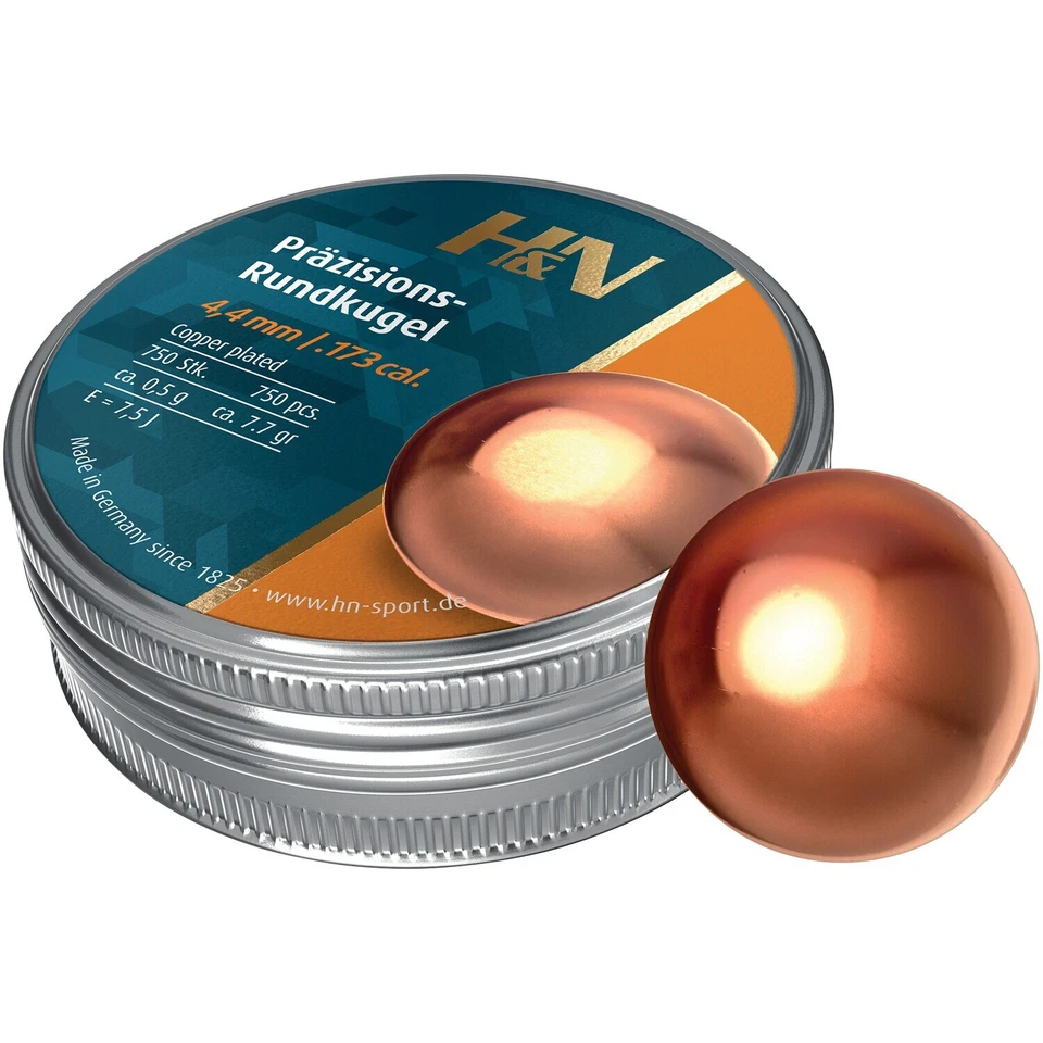 Haendler & Natermann 4,40mm Rundkugeln verkupfert 0,5g Rundkugeln unisex NEU