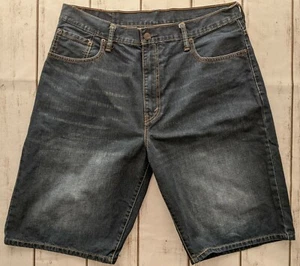 Levi's Levi Strauss 569 Dark wash Men's 36 Jean SHORTS Loose Straight fit Roomy - Picture 1 of 11