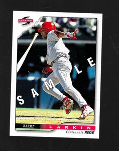 BASEBALL SCORE 1996 SAMPLE PROMO Card 5 Barry Larkin REDS