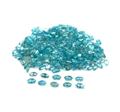 Natural Apatite Marquise Cut Loose Gemstone Lot 60 Pcs 2*4 MM 5 CT - Image 1 of 4