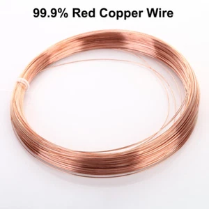 99,9% reiner Kupfer Draht Kupferdraht blank - Ø 0,2 0,3 0,4 0,5 0,6 0,8 bis 5mm - Picture 1 of 5
