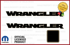 (2x) Jeep WRANGLER Hood Vinyl Decals Graphics Stickers JK 2007 - 2018 FJ3Y6 - Picture 1 of 1