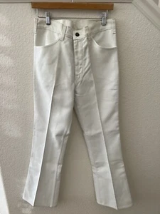 Vintage NWT LEVI'S Nuvo Flares - 33X 31 White-STA-Press-Big E &-Black Tab (J) - Picture 1 of 12