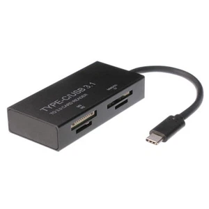 4 in1 Micro USB 3.1 Type C to MMS SD TF S2 Memory Card Reader OTG Combo Adapter - Picture 1 of 6