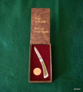 VINTAGE PFADFINDER - 1985 DIAMOND JUBILEE ULSTER MESSER UND TOKEN - Bild 1 von 7