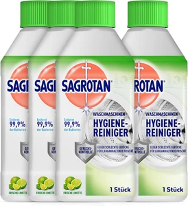 Sagrotan Waschmaschinen Hygiene-Reiniger Limette - 4x250 ml für frische Maschine - Bild 1 von 7
