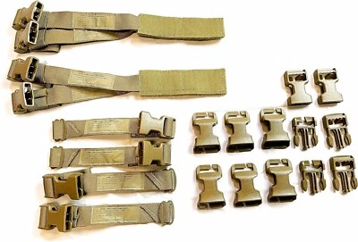 GENUINE U.S. MILITARY ISSUE USMC Ibiley Chest Rig Tap Vest Buckle Repair Kit 8465-01-613-1250 Coyote NIB
