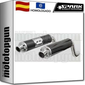 SPARK 2 ESCAPE ALTO HOMOLOGADO CARBONO ROUND DUCATI MONSTER 600 1994 94 1995 95 - Imagen 1 de 2