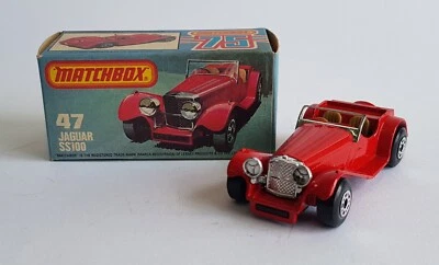 Rare Matchbox Superfast No. 47, Jaguar SS100 Superb Pristine Mint Condition - Image 1 of 4
