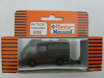 Nuevo Raro Roco #659 Moderno Alemania Occidental VW T3 Doble Cabina Van - Escala HO Foto 1 de 4