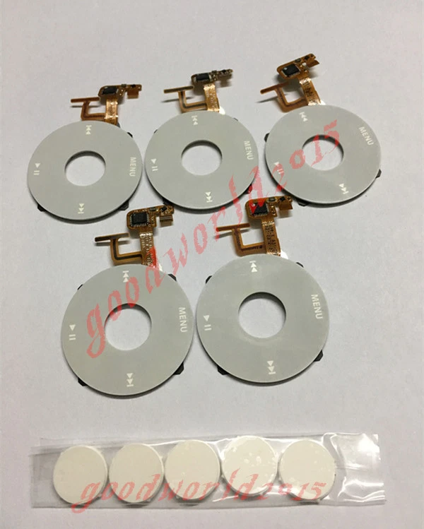 5pcs  white click wheel+center button  for ipod  video 5/5.5th  30/60/80GB A1136 - Image 1 of 1