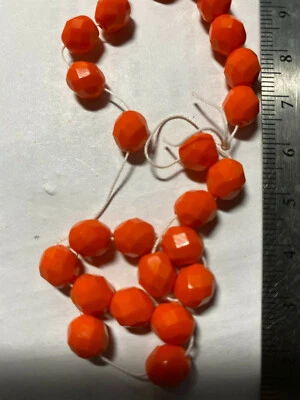 Contas polidas fogo tcheco 8mm 10mm - Imagem 1 de 4