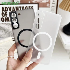Matte Transparent Ultrathin Magnetic Phone Case for Samsung Galaxy S24 S25 Ultra - Imagen 1 de 30
