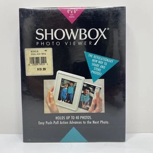 Showbox Photo Viewer 4"X6" Fotos hält bis zu 40 Bilder Album Buch brennt Neu - Bild 1 von 6