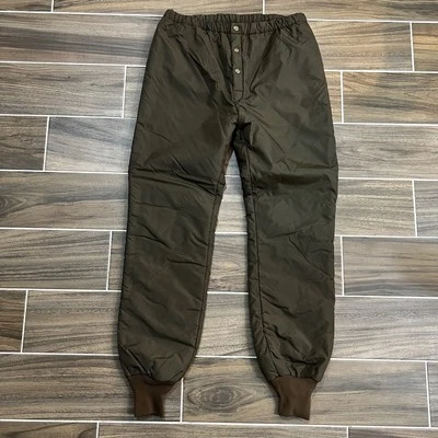 VTG Cabelas USA Men's Brown Puffer Long Underwear Thermal Insulated Pants M Reg - Image 1 of 4