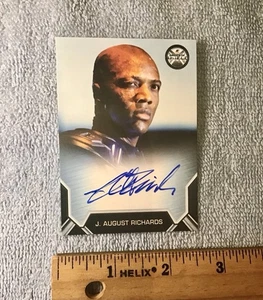 J. August Richards As Mike Peterson Autograph Marvel Agents Of Shield Card - Picture 1 of 16