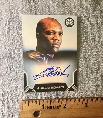 J. August Richards As Mike Peterson Autograph Marvel Agents Of Shield Card - Image 1 of 4
