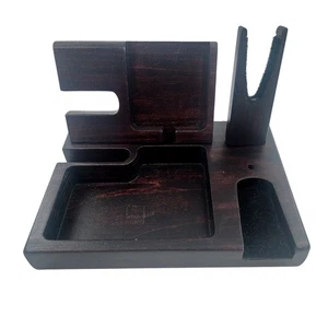 Organisateur de bureau en bois EDC stand out station de charge téléphone police - Photo 1 sur 7