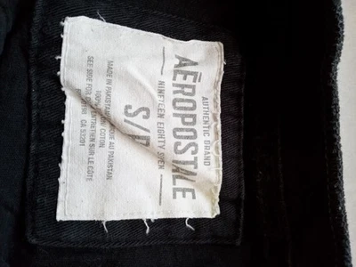 Aeropostale 男孩小号黑色街头服饰休闲户外学院风儿童青少年 — 第 1/3 张图片