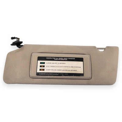 1993-1998 Jeep Grand Cherokee Driver Left Side Sun Visor Tan Brown Cloth Lighted - Image 1 of 4