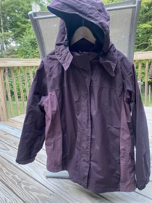 Abrigo impermeable Eddie Bauer Weather Edge para mujer XL chaleco polar con cremallera púrpura Foto 1 de 4
