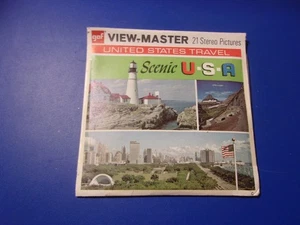Vintage Scenic USA United States Travel gaf view-master 3 Reel Packet - Picture 1 of 4