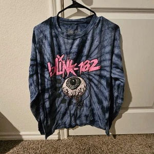 Blink 182 Tie Dye Langarm T-Shirt Punk Rock Band Grafik Tee - Bild 1 von 4