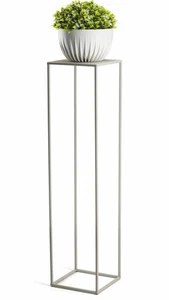 HowHomely Blumenständer beige Blumenhalter 24x24x100 cm Pflanzenständer Deko - Bild 1 von 7
