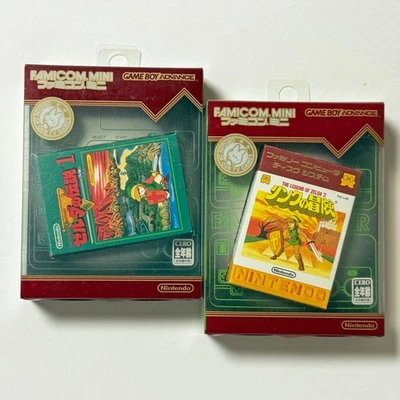Legend of Zelda 1 2 Lot Adventure of Link GBA GameBoy Advance Famicom mini Japan - Image 1 of 4