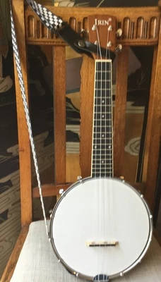Banjo Ukulele c/w professionally fitted Strap, Neck Hanger & Mute - Image 1 of 4