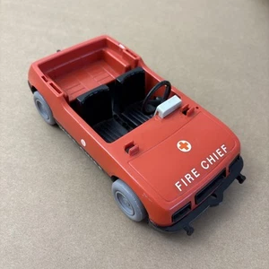 Vintage Playmobil System roter Geobra 1976 Feuerwehrchef Auto - Bild 1 von 8