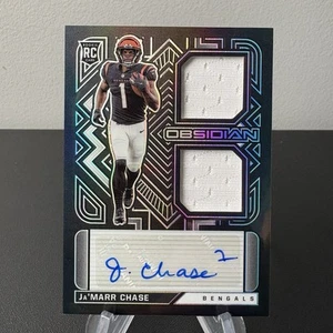 2021 Panini Obsidian Rookie Jersey Ink Ja'Marr Chase #RJI-JC /125 Autographed - Picture 1 of 2