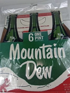 Hillbilly Style Mountain Dew Soda 6 Pack Pint Bottles Die Cut Sign Reproduction - Picture 1 of 6