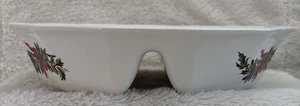 Pfaltzgraff Christmas Heritage Oval Divided Vegetable Bowl 10" - Picture 1 of 10