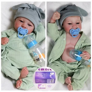 Muñecas Reborn Realistas 18 pulgadas Recién Nacido Bebé Niño Vinilo Silicona Realista Bebé Regalo - Imagen 1 de 17