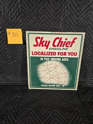 TEXACO Localized Driving For You #16 Advertising SKY CHIEF Oklahoma And Texas  - Image 1 of 2