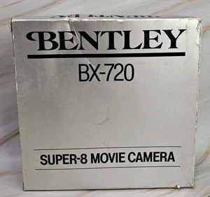 Cámara de película Bentley BX-720 Super-8 1985 con caja y accesorios de colección - Imagen 1 de 7