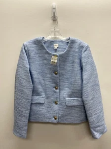 Chaqueta J Crew TALLA 16 Azul Polvo Tejida Abotonada Talla Grande - Imagen 1 de 2