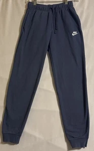 Nike Womens Jogger Sweatpants XS Blue Elastic Waistband Athleisure Activewear - Picture 1 of 5